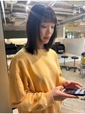 顔周りレイヤーくびれレイヤーおくれ毛前髪万代新潟