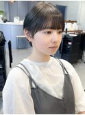 柏ショートショートボブショートカットくびれ丸みボブハイライト