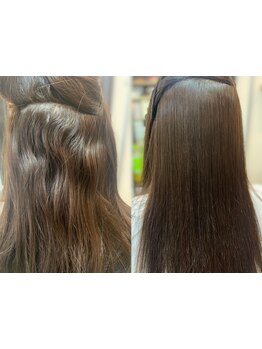 ‐スタイリストが最後まで施術‐信頼できるプロによる髪質改善メニュー選定で美髪提供[髪質改善/自由が丘]