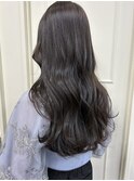 オリーブアッシュ×巻き髪ヘア