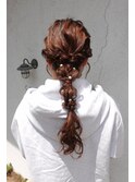 ヘアセット×編み下ろしヘアセット
