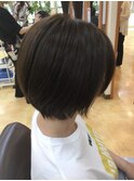 奥行きショート＊ハンサムショート＊立体感ナチュラルブラウン