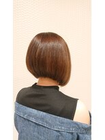 ヘア アンド ブライダル ノア(hair&bridal noah)&nbsp;前下がりボブ内巻きボブ大人ボブ前髪カラーイメチェン20代30代