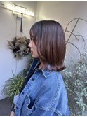 ミディアムレイヤー×縮毛矯正