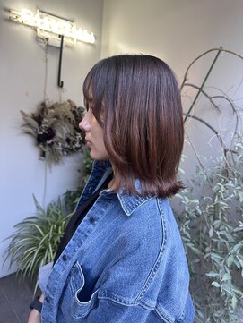 リズム(RHYTHM) ミディアムレイヤー×縮毛矯正