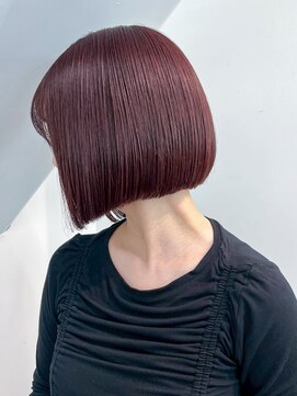 シオン(shion) ボブミディアム前髪カット小顔おくれ毛_ba573611