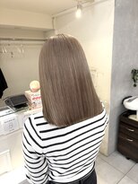 ネオリーブカフ 鶴ヶ峰店(Neolive caff)&nbsp;グレージュ　ベージュカラー　ダブルカラー　ツヤカラー　ボブ