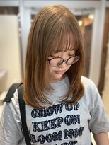 アイリス 天文館店(AIRIS) レイヤーカット 顔周りカット ブリーチ ハイトーンベージュ 20代