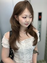 ヌヌ 渋谷 原宿 表参道(nunu)&nbsp;レイヤーカットウルフカットボブグレージュオリーブべージュ