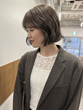 ニール 名古屋 伏見 丸の内(NEELU) ボブ×オリーブカラー