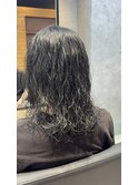 メンズロングスパイラルパーマ