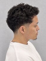 スター 稲沢店(STAR)&nbsp;フェードカットメンズパーマ刈り上げスタイル