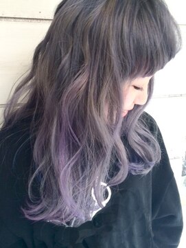 ヨッカ(YOCCA) ブルーパープルのバレイヤージュ