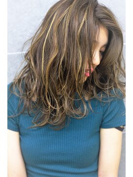 サンクレポ 【ケアブリーチ使用】ハイライト×ミントグレージュ佐藤拓哉