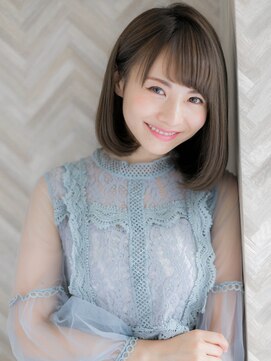 ローマ ギンザ(ROMA Ginza) 『ROMA』品のある大人ブルージュ×ワンカール透明感ボブ