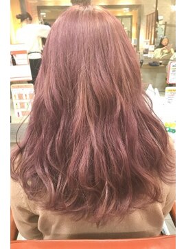 ネオリーブ コパン 鶴見店(Neolive copain) ブリーチカラー×ベリーピンク neolivecopain