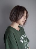 大人カワイイ◎グレージュショートボブ《堀江臣吾》