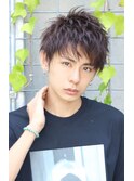 束感カットのやわらかショート　サイドパート　黒髪にも◎