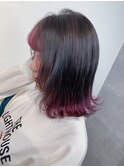 ピンクグラデーション,色持ち１ヶ月,ブリーチ１回