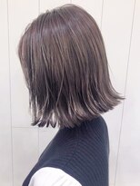 アイティー バイ アルバム 中野店(IT by ALBUM)&nbsp;ラベンダーグレージュ切りっぱなしボブ_エアリーミディ_ba310401