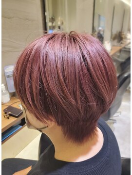 シェル 国分寺(shell) ダブルカラー★ピンク★ショート