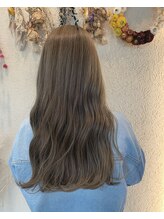 リブレ ジュネス 郡山堤下店(Libre jeunesse) ラフウェーブ グレージュカラー