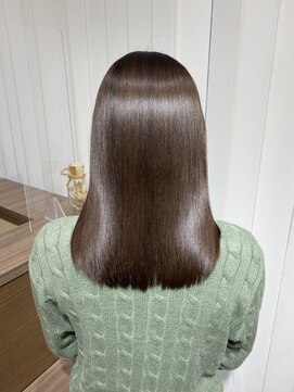 キュア 表参道(CURE) 黒髪/グレージュカラー/ココアベージュ/ヘルシーロング[表参道]