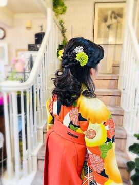 美容室 ティンカーベル 小学生(袴)