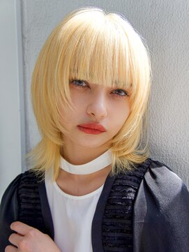 ミンクス 青山店(MINX) 【満田 伸一】ハイトーン×ミディアムウルフ