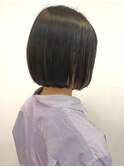ナチュラルミニボブ◎×暗髪ブルーアッシュ