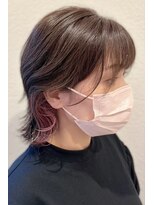 ヴィラ 川西店(Villa)&nbsp;20代30代40代大人インナーカラー耳掛け切りっぱなし外ハネボブ