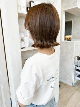 キャアリー(Caary) 福山市 美容室 人気 caary 外ハネボブ垢抜けサイドバング