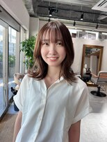 アドア 横浜(ADORE)&nbsp;【ADORE横浜】ミディアムレイヤー×ミルクティーベージュ