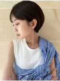 ショート/小顔ショート/耳掛けショート/前髪/小顔カット/銀座
