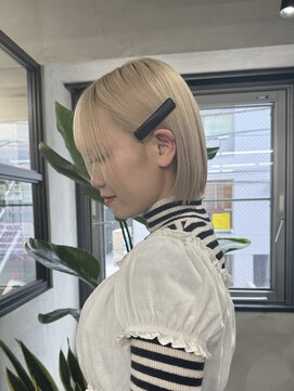 ニコ トウキョウ 渋谷(nico TOKYO) ホワイトブロンド/髪質改善/ダブルカラー/ケアブリーチ/10代20代