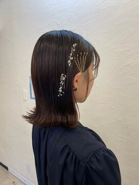 ヘアメイクアンドセットサロン リッコ(Hair make&set salon Ricco) 大阪梅田ヘアセットRicco!タイトボブおしゃヘア