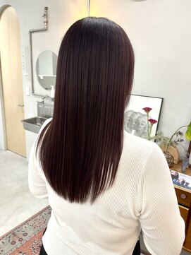 ヘアー アイス カンナ(HAIR ICI Canna) ＊艶髪＊質感再整カラーで大人可愛い艶々ピンクカラー