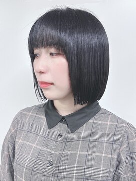 モリオ(morio) =切りっぱなしボブミニボブ耳かけボブコンパクトボブ30代40代