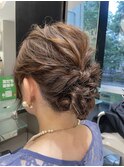 結婚式参列などのヘアセットが人気です☆