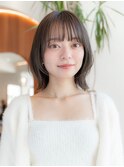 20代30代切りっぱなしボブ/髪質改善ボブ/顔周りレイヤーカット