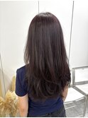 韓国顔まわりレイヤーカットグレージュオリーブベージュブラウン