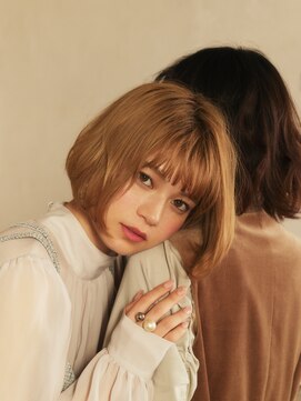 カバーヘアアンドスパ ブリス 浦和(COVER HAIR&SPA bliss) フレンチカジュアルAラインゆるふわフェザーボブパーマtk1浦和