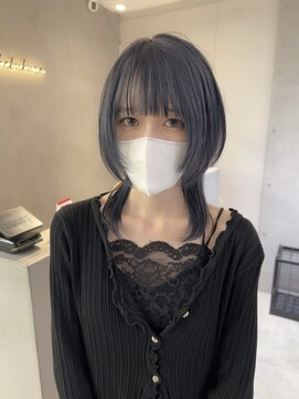 サンド 池袋(sand) 推しカラー/ブルーグレー/ダブルカラー/池袋駅/ボブ