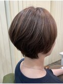 お手入れ簡単なショートボブ