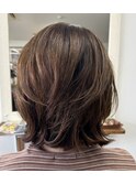 外ハネ風デジタルパーマ