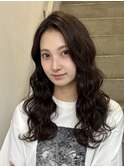 波巻きパーマ/ロング髪質改善白髪ぼかしセミロングボブショート