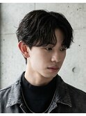 メンズナチュラル韓国風センターパート♯93滋賀草津