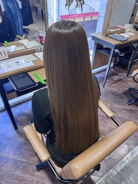 アヴァンスアンス 広島袋町店(AVANCE.ens) 髪質改善カラー × ベージュ