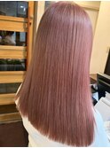 プルエクステ/ダブルカラー/艶髪/ロング【ピンクブラウン】