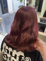 シーナ バイ マグ(siina. by Mag)&nbsp;艶髪チェリーレッドブリーチなしWカラー髪質改善夏カラー美髪
